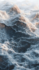 Fototapeta premium AI-generated abstract waves and textures with a futuristic vibe.