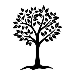 Hands Planting Tree vector silhouette