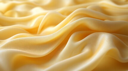 Obraz premium Golden Silk Fabric Draped Softly Elegant Texture