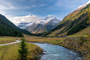 Misty Krimmler Achental valley, Austria