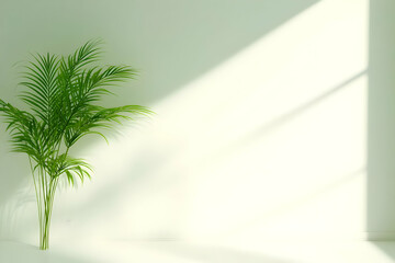 Fototapeta premium 3D Render Green Plant Minimalist Background