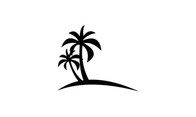 palm tree logo vector