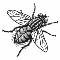 Fly Black silhouette