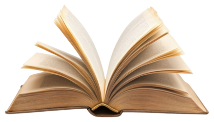 PNG Open book with pages turning reading publication literature.