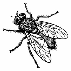 Fly Black silhouette
