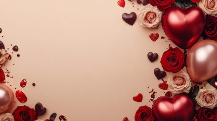 Valentine's day background with copy space