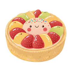 easter cake with eggs