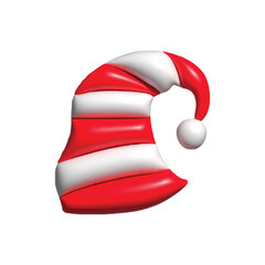 3d render christmas hat and headband collection stock design