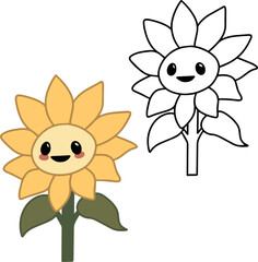 Sunflower vector