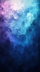 Obraz premium Vertical grainy gradient background blue purple green turquoise textured mobile wallpaper design, Generative AI