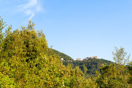 Fano hamlet and Costa Verde mountain in Corsica island