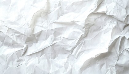 Obraz premium crumpled white paper texture minimalist photography soft lighting subtle shadows vintage design