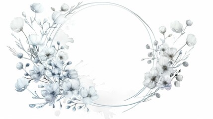 Watercolor wildflower