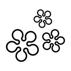 abstract floral icon design