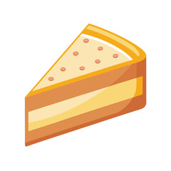 Sponge Cake Vector Illustration - Cartoon, Clipart, and Line Art Design for Print Graphics.eps