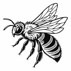 Honeybee Black silhouette