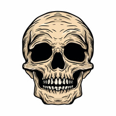 illustration art skull art tattoo and t-shirt design premium vector