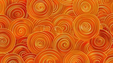 orange seamless pattern wallpaper
