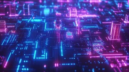 Blue color background with abstract financial graph
