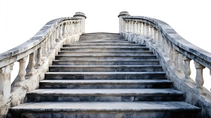 Obraz premium Elegant Stone Staircase Ascending Towards an Unknown Destination