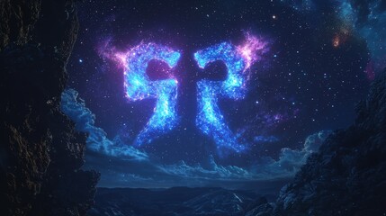 Celestial Symbol: A Cosmic Enigma in the Night Sky