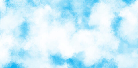 Abstract watercolor shades blurry and defocused cloudy Blue sky background, sky blue shades watercolor background, grunge background frame dark blue watercolor.
