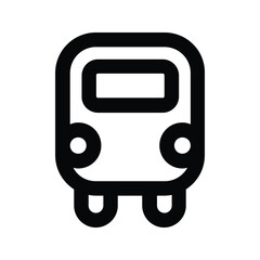 Bus Icon editable vector, isolated background