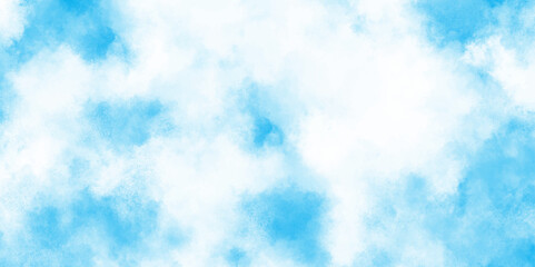 Abstract watercolor shades blurry and defocused cloudy Blue sky background, sky blue shades watercolor background, grunge background frame dark blue watercolor.