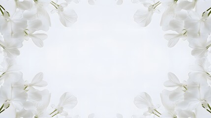 White Flowers Forming a Delicate Frame