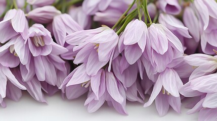 view of heather blossoms in a home decoration, showcasing the subtle purple hue and soft texture. | Heather 