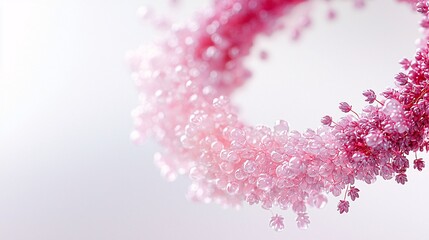 shot of heather in a seasonal wreath, emphasizing the natural charm and pastel shades. | Heather 