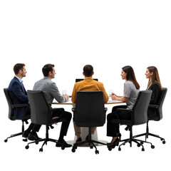 Business Meeting Discussion at Conference Table