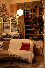 living room with fireplace