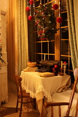 christmas table setting