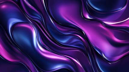 Fototapeta premium Abstract Purple and Blue Liquid Swirls Background