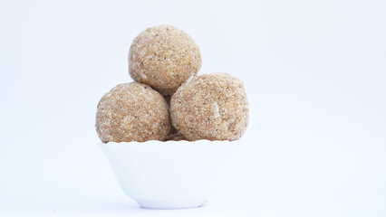Fenugreek or methi ke Laddu, laddo or laddoo or sweet mithai balls for boosting immunity in winters