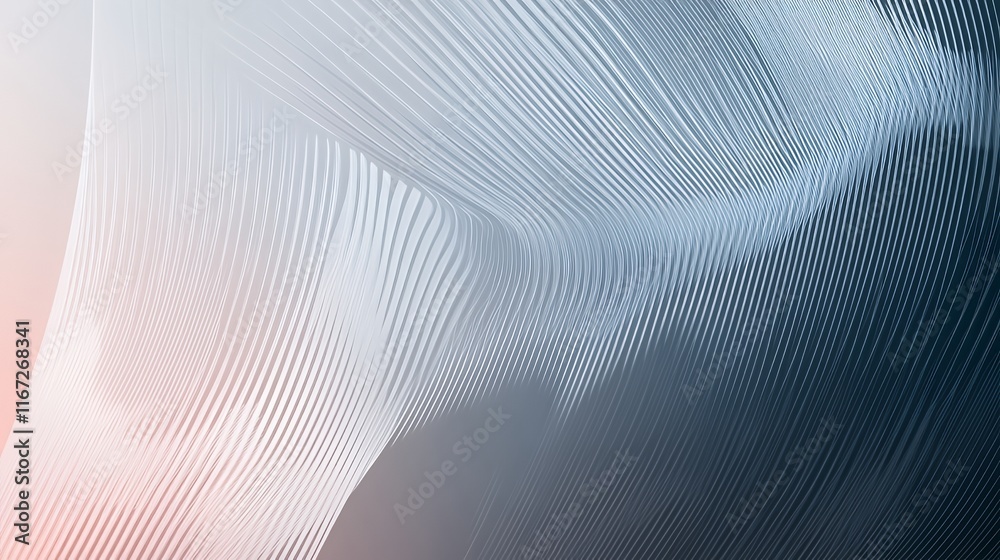 Poster abstract curving lines light and shadow design