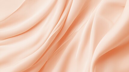 Peach Colored Fabric Draped Softly Background