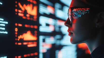 Futuristic Holographic Interface for Financial Data Analysis and Visualization