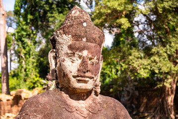 Angkor ancient temple ruins in Cambodia