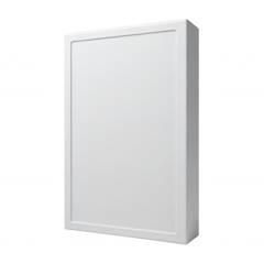 Fototapeta premium Modern Elegant White Wall Mirror with Frame