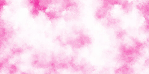 Grunge frame Soft pink watercolor background, summer winter day and pattern clouds backdrop pink color, pink kraft paper texture, abstract coral shades aquarelle illustration.	

