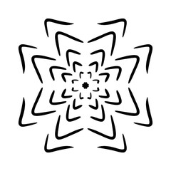 hand drawn circular pattern traditional motif and ancient oriental ornaments