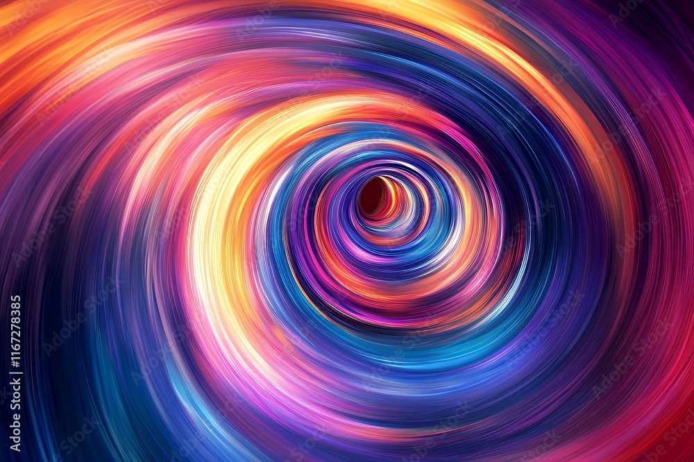 Poster abstract swirling colorful vortex design image