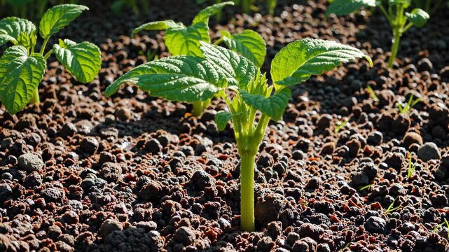 Bush Tomato Seedlings Growth Progression, Diptych Composite Image, Greenhouse Setting, Agricultural Practice Demonstration
