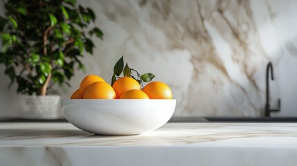  A Sleek Minimalist Kitchen Counter Design Featuring a White