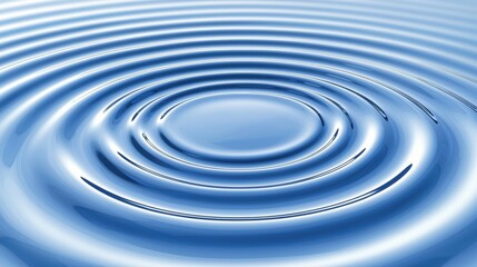 Serene Water Ripples: A Study in Blue