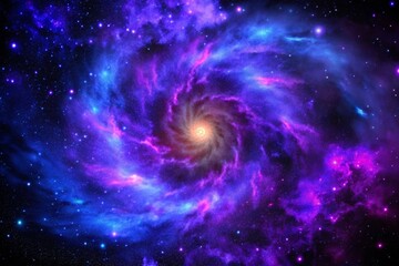 Fototapeta premium 3D Abstract Space Sky with Stars and Nebula