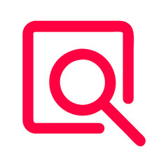 vector magnifying icon
