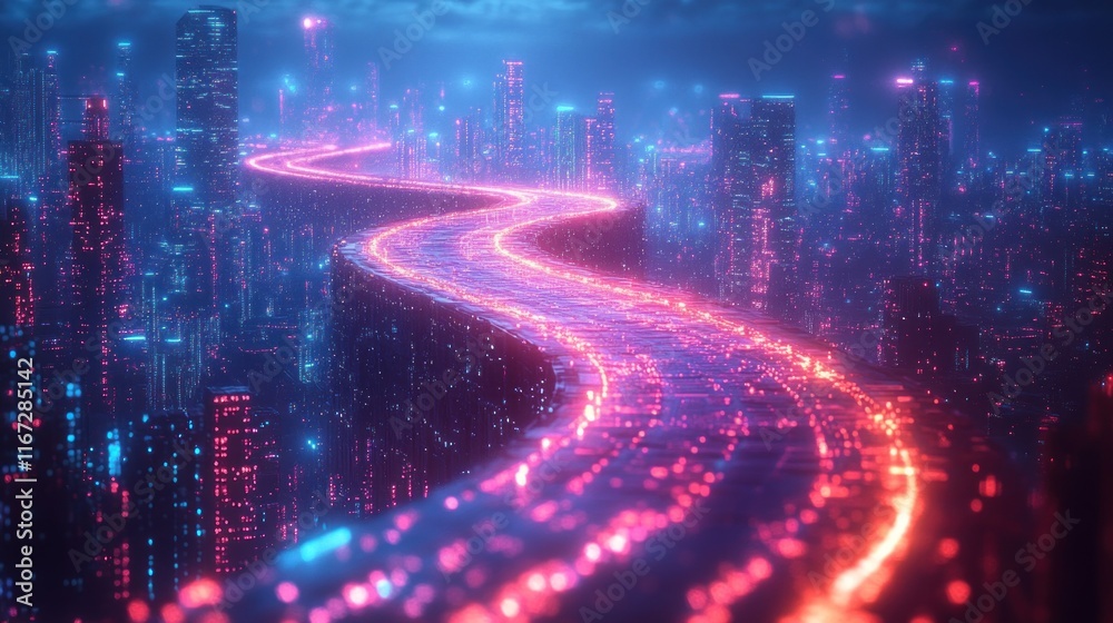 Aufkleber digital transformation roadmap for technology integration in traditional business models